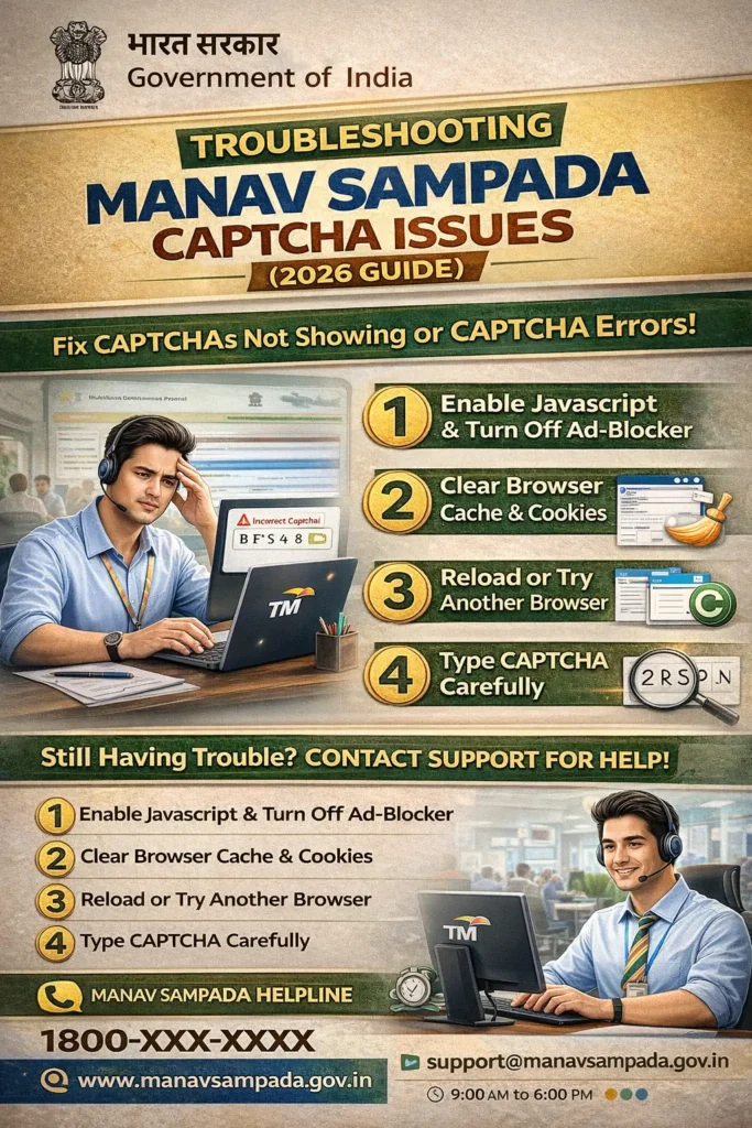 Troubleshooting Manav Sampada Captcha Issues (2026 Guide)