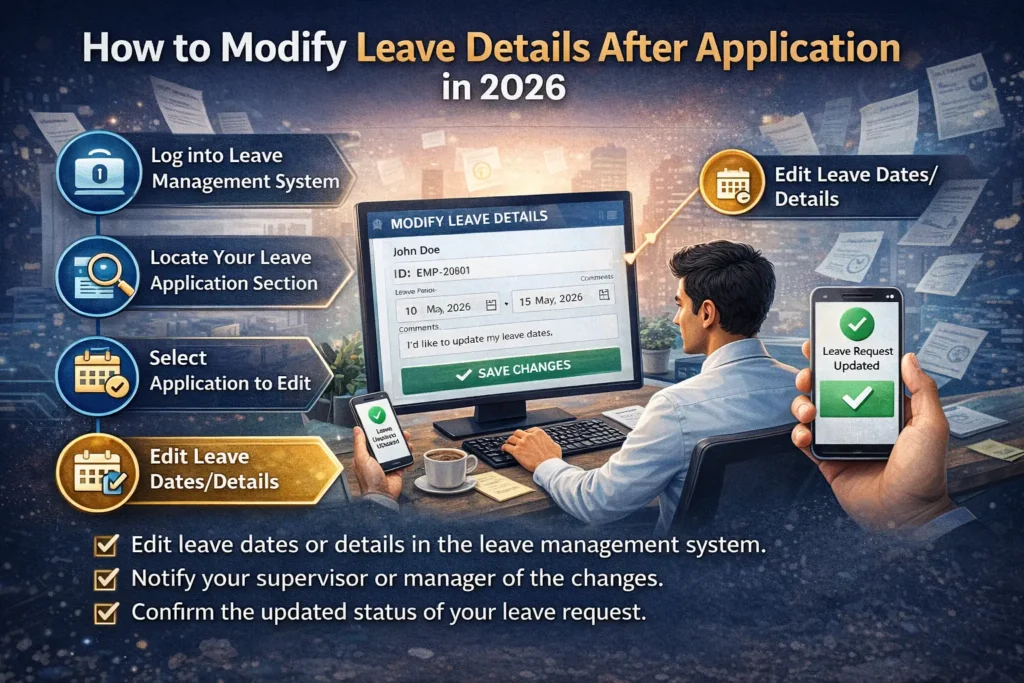 How to Modify Leave Details After Application in 2026