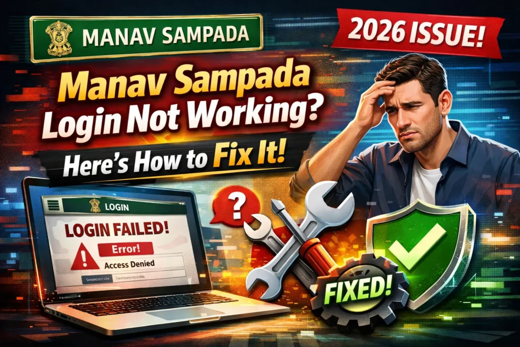 Manav Sampada Login Not Working 2026? Here’s How to Fix It